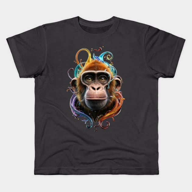 Monkey lover Kids T-Shirt by TshirtMA